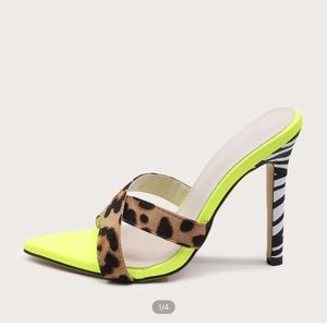 Cheetah Zebra Print Heels